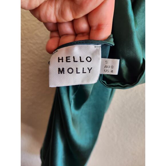 HelloMolly Heavy Heart Satin Halter Top Dress S - Picture 8 of 10